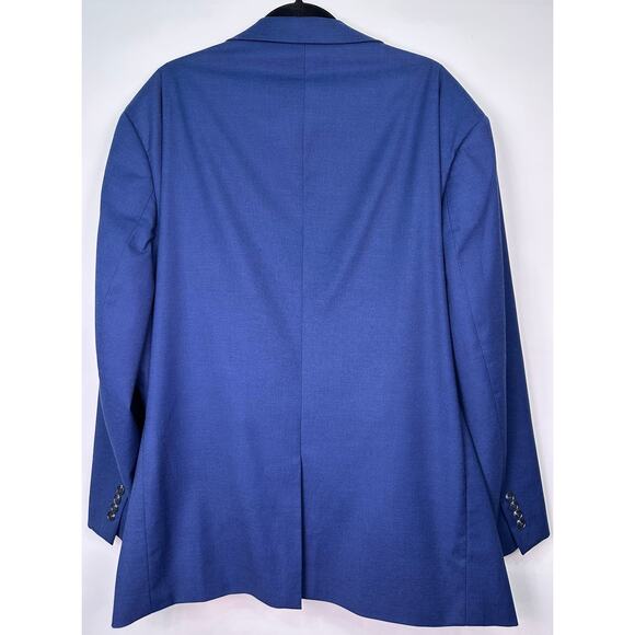 Johnny Bigg Royal Diego Textured Stretch Suit Jacket Blue Size 58 - Picture 3 of 11